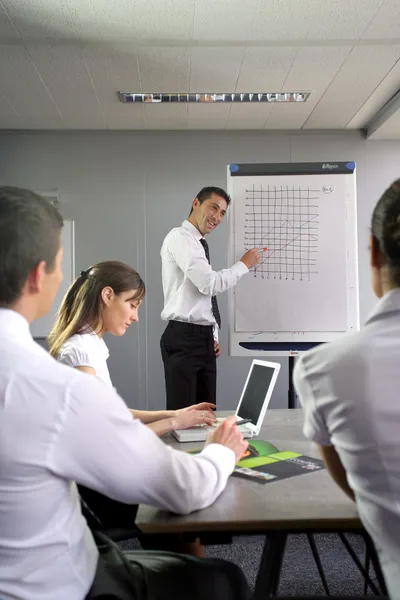 Businessman making a presentation — Stock Photo, Image