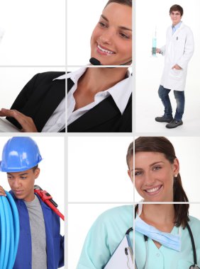 Different jobs clipart