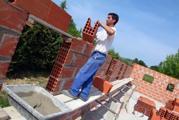 Builder on site — Stock Photo, Image