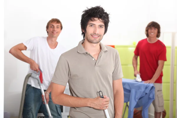 stock image Men cleaning