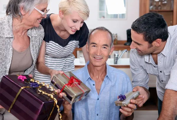 Aile doğum günü partisi — Stok fotoğraf