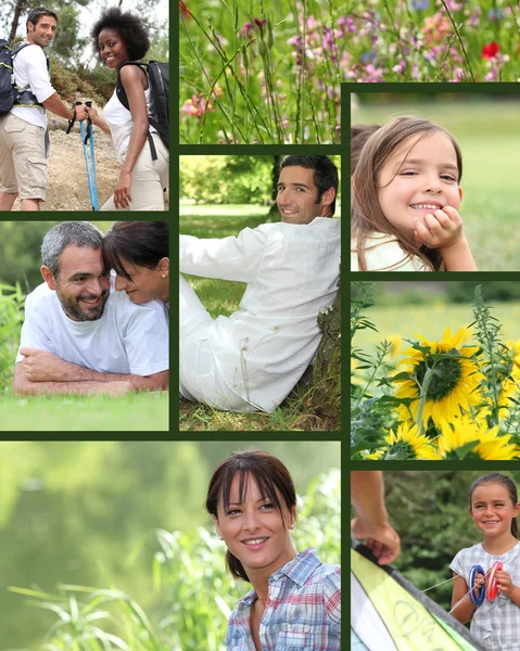 Mozaïek van op het platteland — Stockfoto