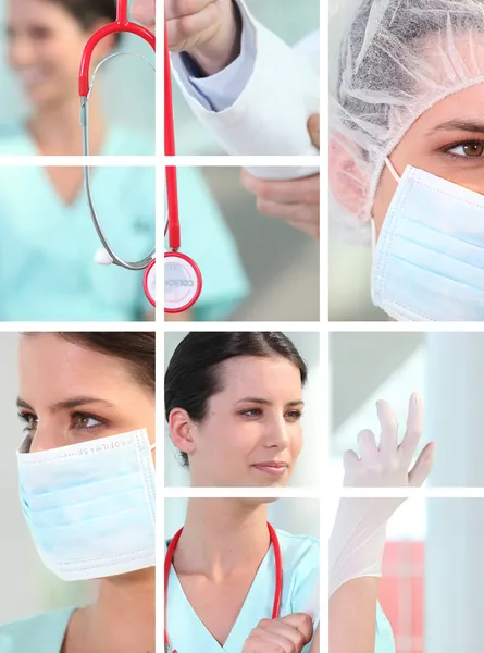 Medical montage Stock Image