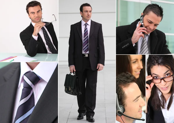 Un collage de profesionales de negocios —  Fotos de Stock