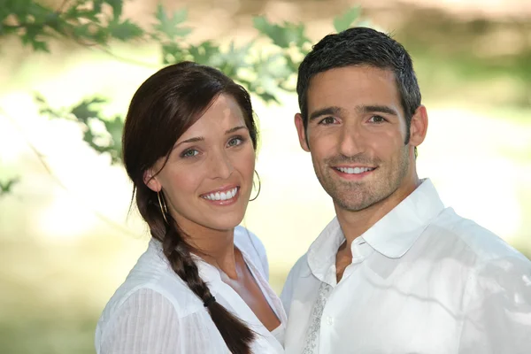 Couple smiling — Stock Photo, Image
