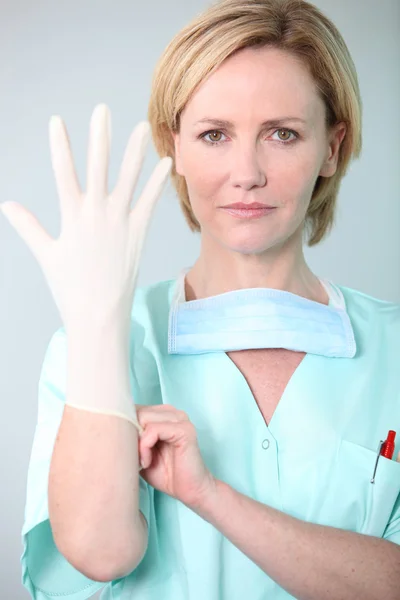 Retrato de uma enfermeira — Fotografia de Stock