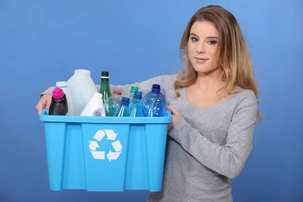 Gelieve te recyclen. — Stockfoto
