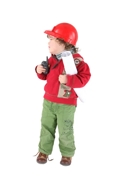 Criança vestida de capataz — Fotografia de Stock
