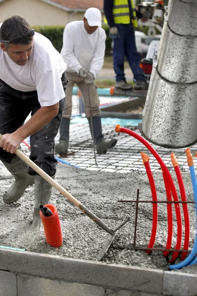 Building cement foundations — Stock Photo, Image