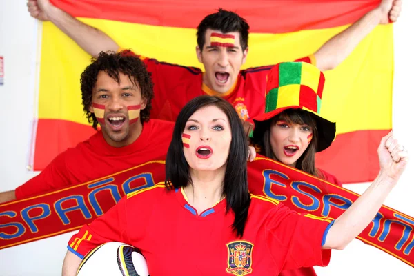 スペインのフットボールのファン — ストック写真