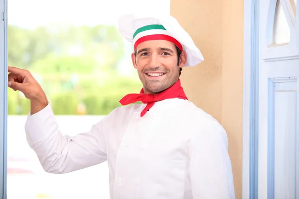Cook with bell — Stock Photo, Image