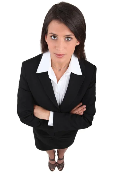 High-angle view of a woman — Stock Photo, Image