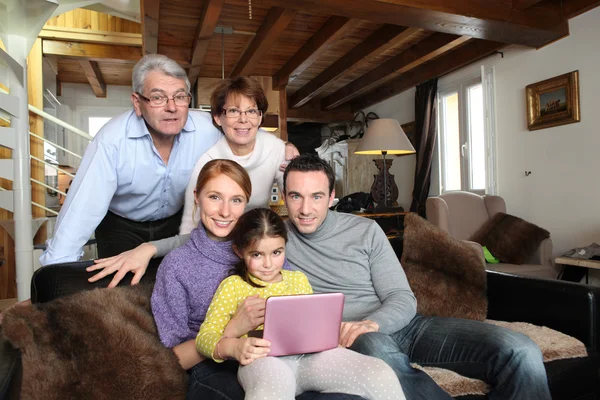 A cozy family portrait — Stock Photo, Image