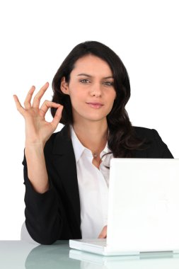 Woman gesticulating clipart