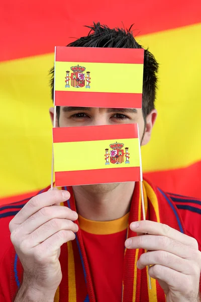 Supporteur de football espagnol — Photo
