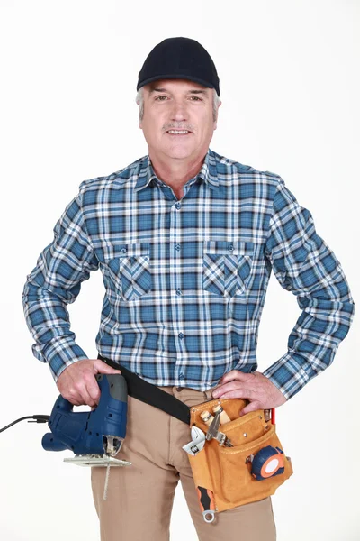 Portrait of mature carpenter — Stock Photo, Image