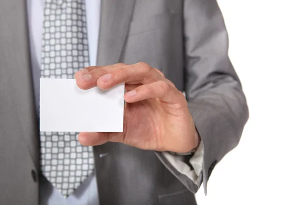 A blank business card — Stock Photo, Image
