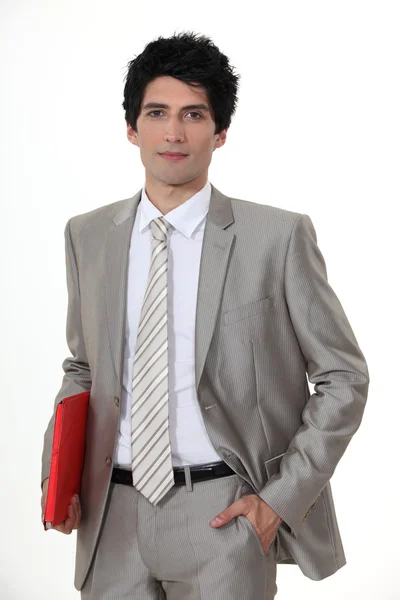 Retrato de joven hombre de negocios guapo — Foto de Stock