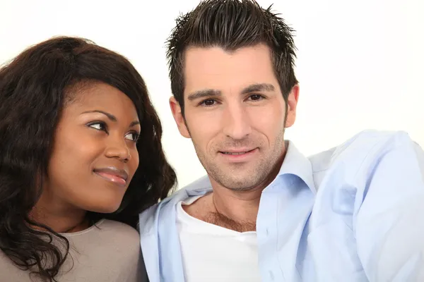 Mixed-race couple — Stock Photo, Image