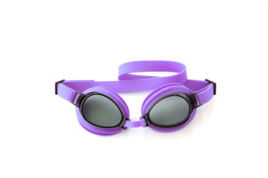 Purple swimming goggles clipart