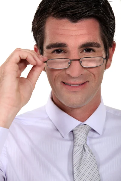Üzletember szemüveg — Stock Fotó