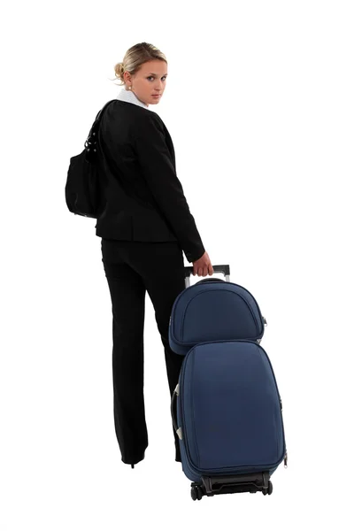 Woman going on a professional trip — Stock Photo, Image