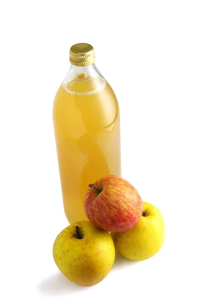 Apples and juice — Stock Photo, Image