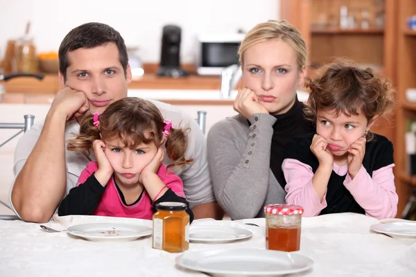 Rozzlobený rodina — Stock fotografie