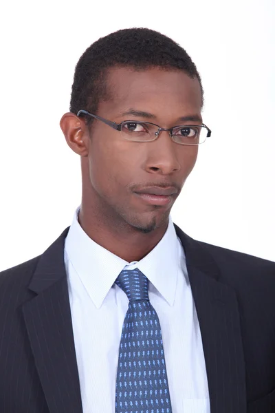 Fiatal afro-amerikai üzletember — Stock Fotó
