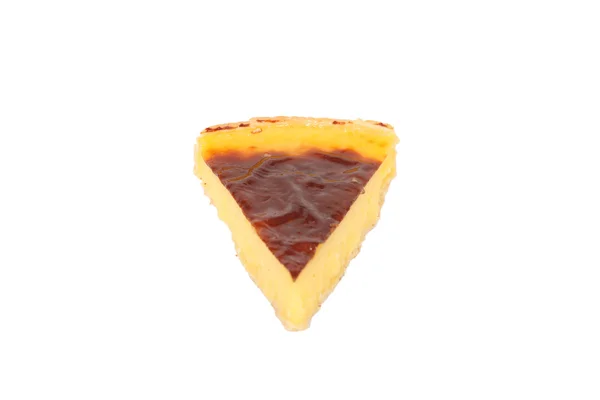 Slice of custard tart — Stock Photo, Image