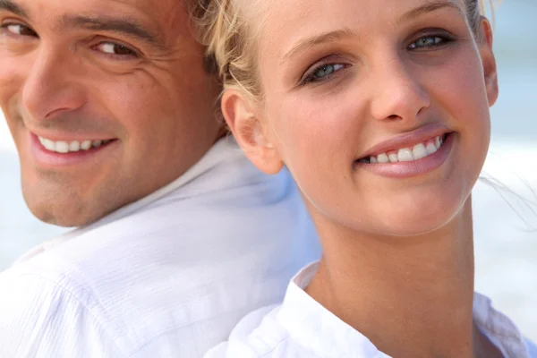 Faces of couple — Stock Photo, Image