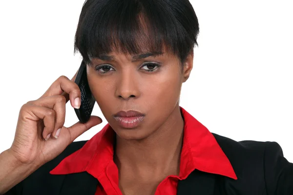 Concerned businesswoman — Stock Photo, Image