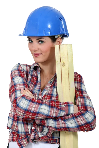 Trabajadora de madera — Foto de Stock