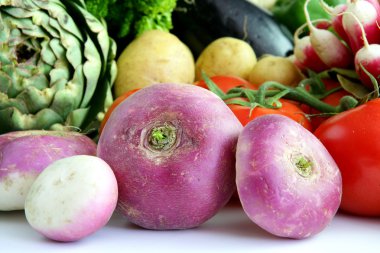 Assortment of fresh vegetables clipart