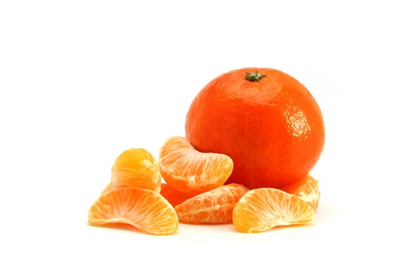 Πορτοκαλί και πορτοκαλί τμήματα — Φωτογραφία Αρχείου
