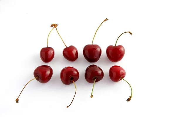 Eight cherries — Stock Photo, Image