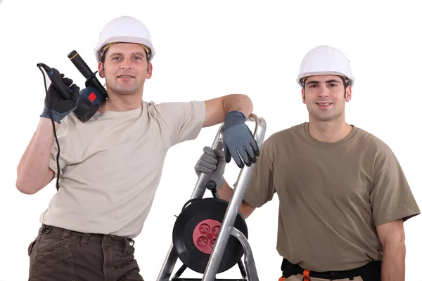 Portrait of a team of tradespeople — Stock Photo, Image