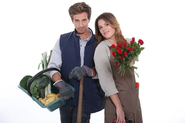Садовник и флорист — стоковое фото