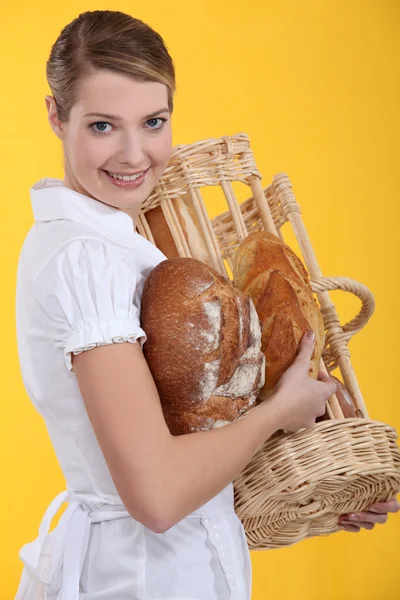 Porträt eines Bäckers — Stockfoto