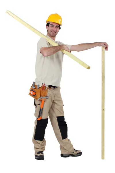 A male carpenter. — Stock Photo, Image
