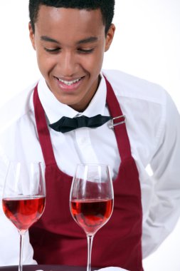 Wine waiter clipart