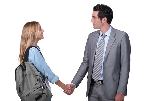 Dando la mano — Foto de Stock