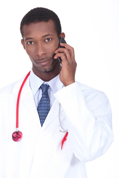 Doktor na telefonu. — Stock fotografie