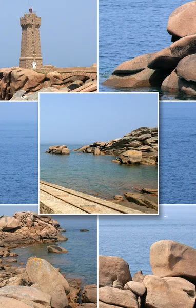 Montage of a coast — Stock Photo, Image