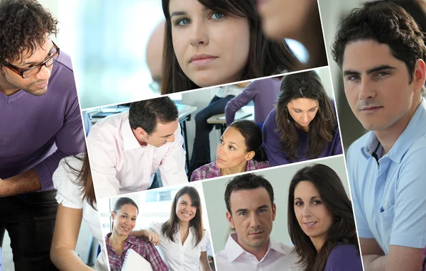 Montage of colleagues — Stock Photo, Image