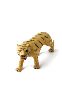 Plastic toy tiger clipart