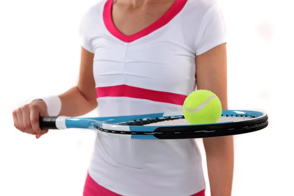 Cropped female tennis player — Stock Photo, Image