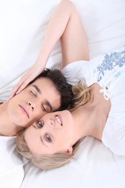 Couple taking an afternoon nap — Stock Photo, Image
