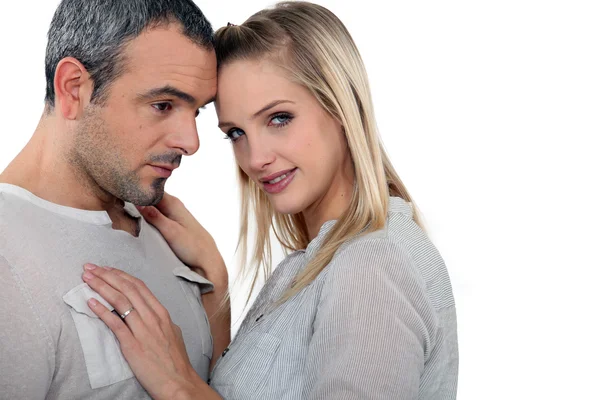 stock image Couple embracing