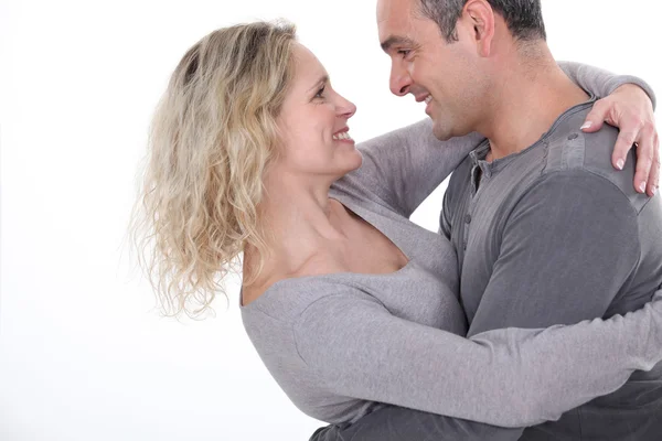 Affectionate couple hugging — Stock Photo, Image